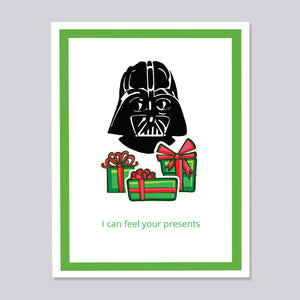 Star Wars Darth Vader Presents Christmas Card
