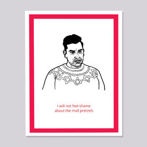 Schitts Creek David Pretzel Card