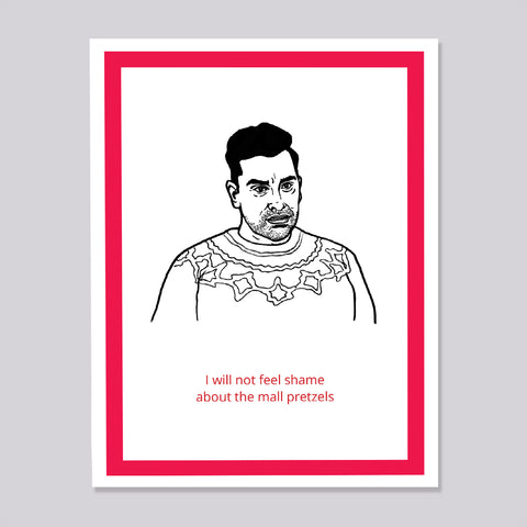 Schitts Creek David Pretzel Card
