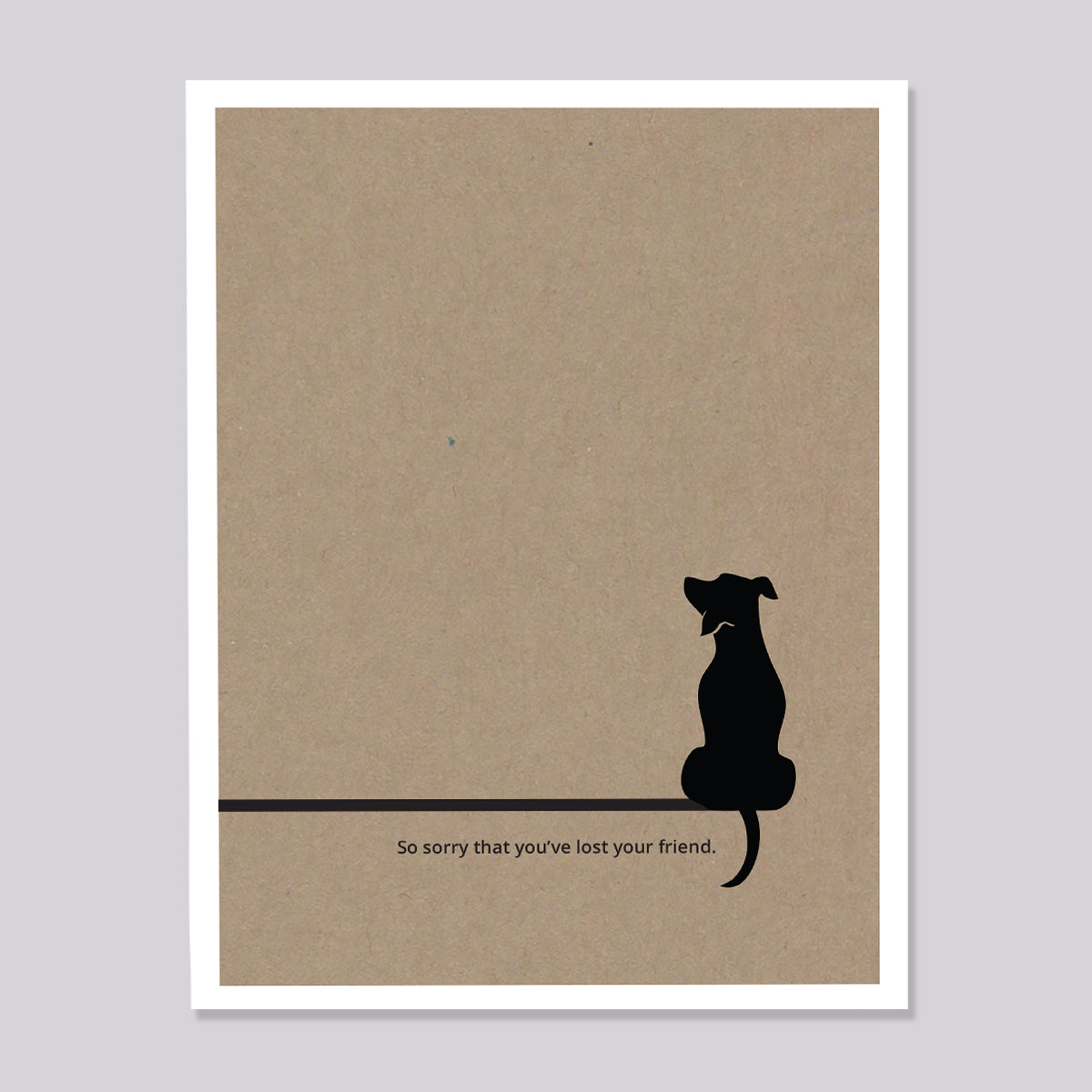 Dog Pet Sympathy Card
