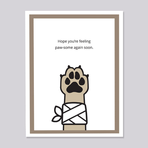 Dog Surgery or Ill Get Well Card
