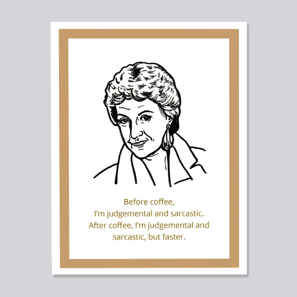Golden Girls Dorothy Coffee Card