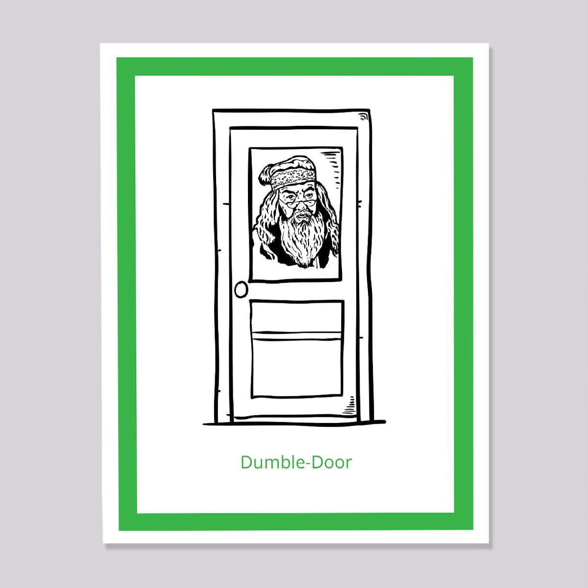 Harry Potter Dumble Door Card
