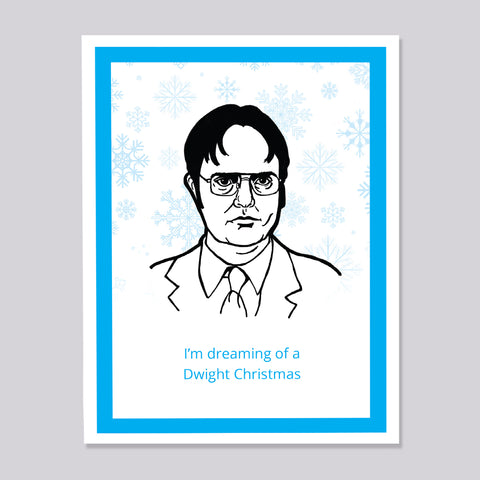 The Office Dwight White Christmas Card
