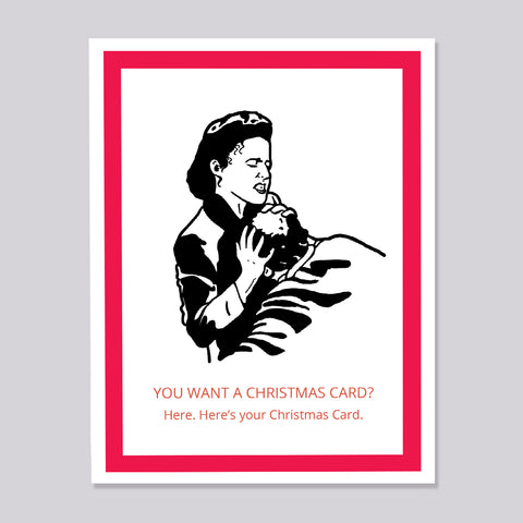 Seinfeld Elaine Nip Christmas Card