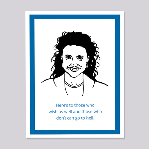 Seinfeld Elaine Wish us Well Card