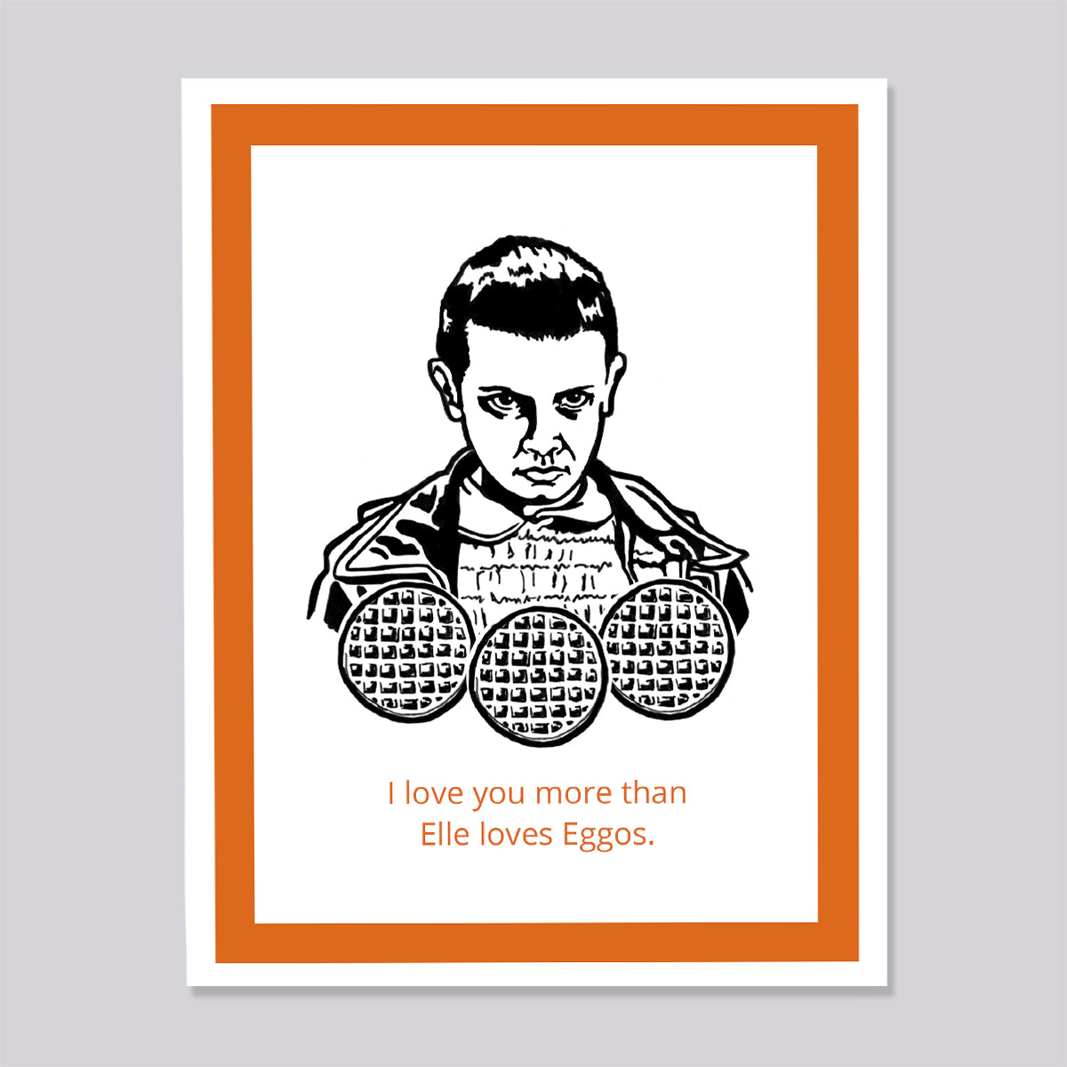 Stranger Things Eleven Eggo Card