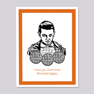 Stranger Things Eleven Eggo Card