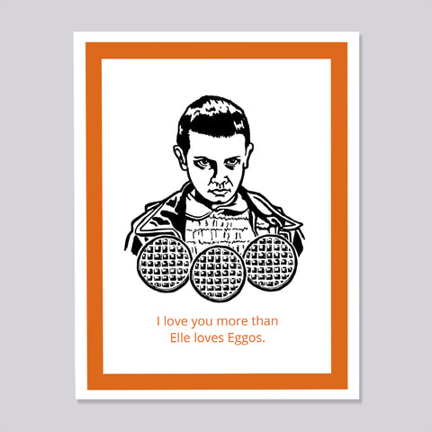 Stranger Things Eleven Eggo Card