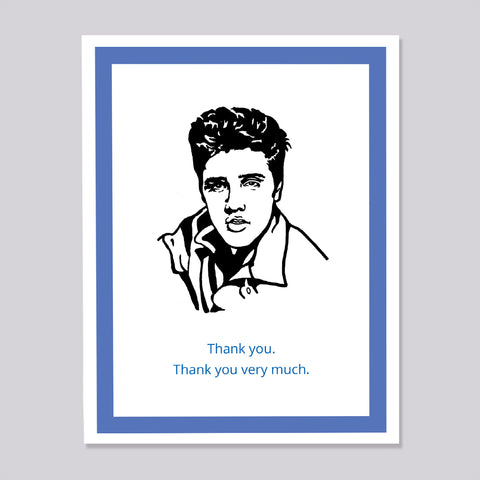 Elvis Thank You Card