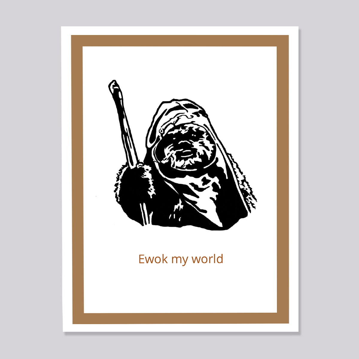 Star Wars Ewok Card