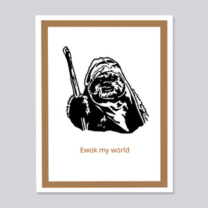 Star Wars Ewok Card