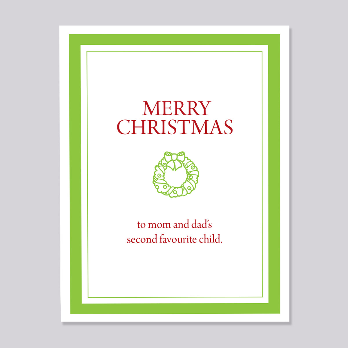 Favourite Child Christmas Card