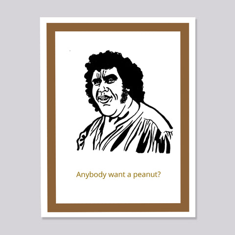 Princess Bride Fezzik Peanut card