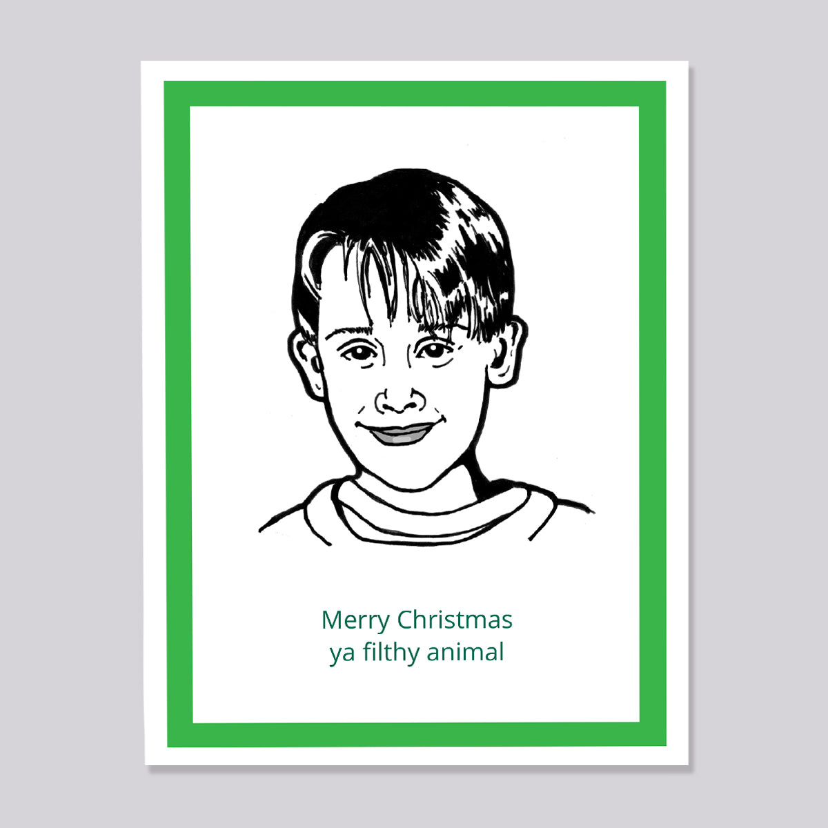Home Alone Filthy Animal Christmas Card