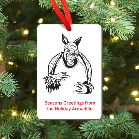 Friends Ross Holiday Armadillo Magnet and Ornament