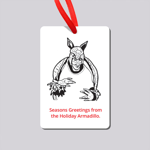 Friends Ross Holiday Armadillo Magnet and Ornament