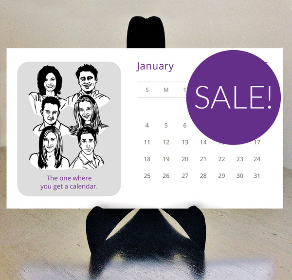 HALF PRICE SALE! Friends 2026 Desk Calendar