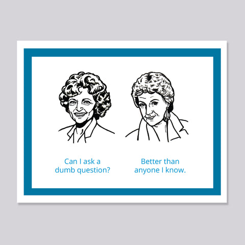 Golden Girls Dorothy Rose Question Card