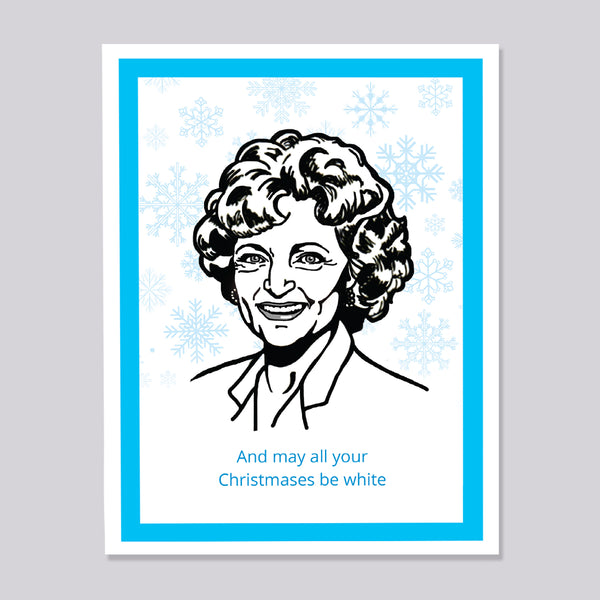 Golden Girls Betty White Magnet and Ornament - White Christmas