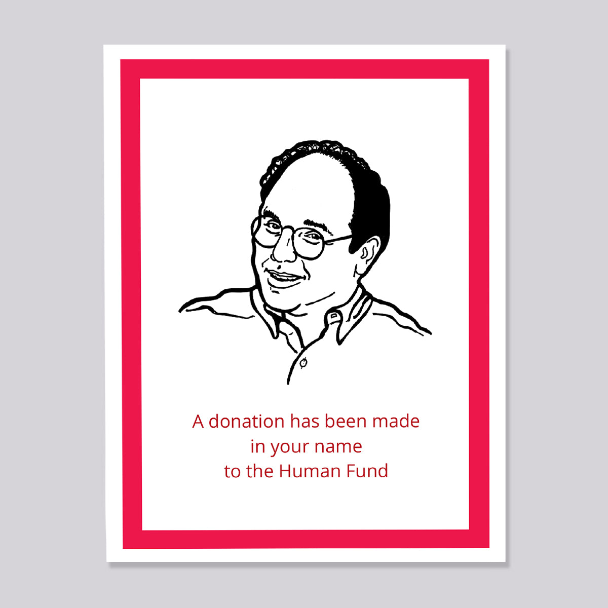 Seinfeld George Human Fund Card