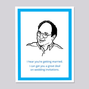Seinfeld George Wedding Invitations Card
