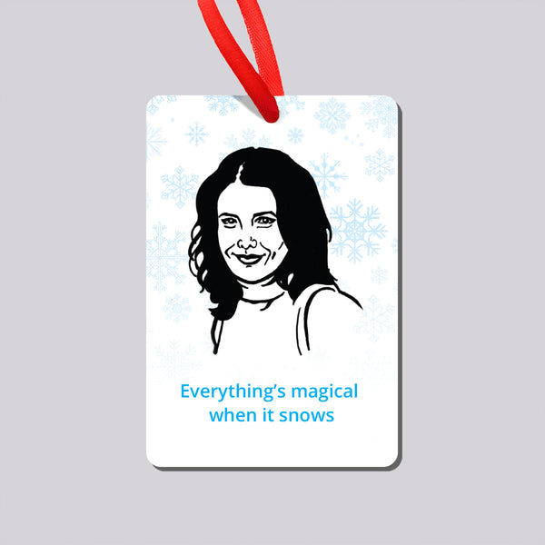 Gilmore Girls Lorelai Snow Magnet and Ornament