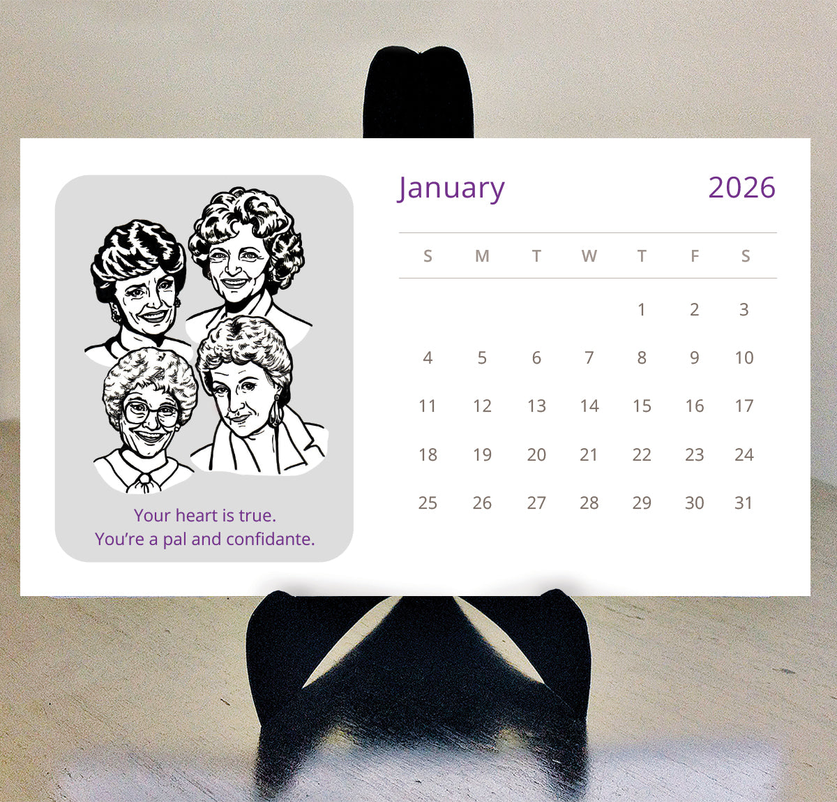 Golden Girls 2026 Desk Calendar