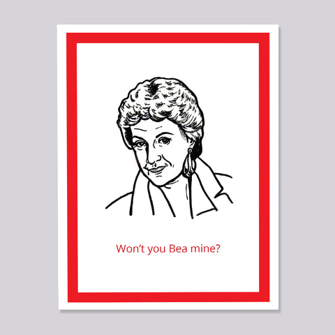 Golden Girls Dorothy Be Mine Card