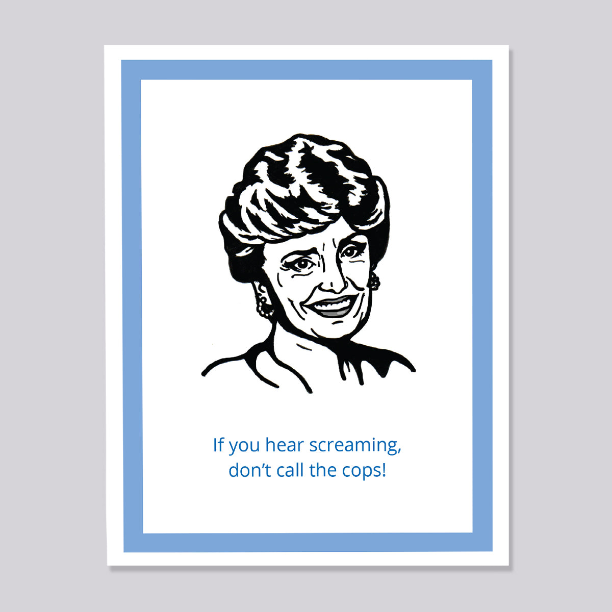 Golden Girls Blanche Scream Card