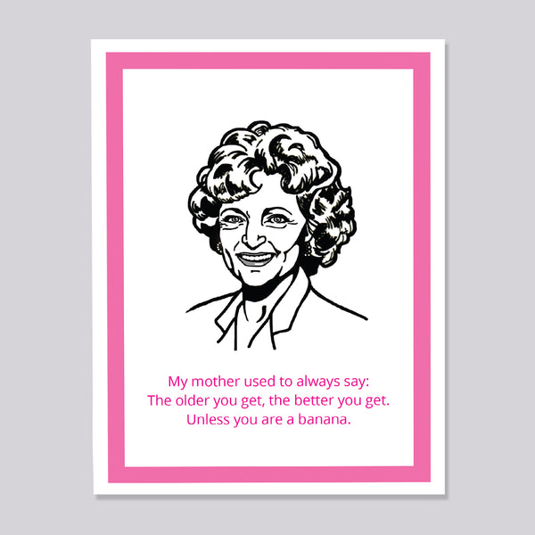 Golden Girls Betty White Magnet and Ornament - Banana