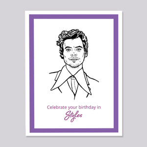 Harry Styles Birthday Card