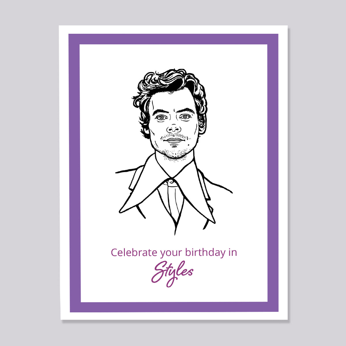Harry Styles Birthday Card