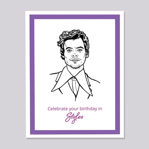 Harry Styles Birthday Card