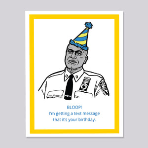 Brooklyn Nine Nine Captain Holt Bloop Birthday card