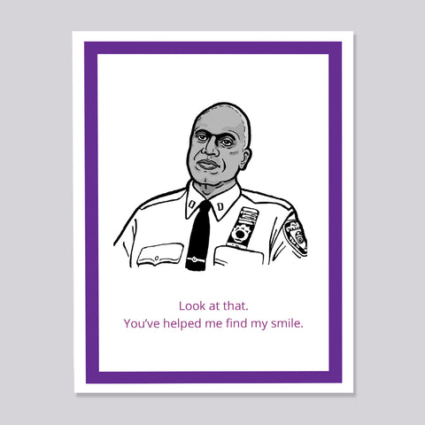 Brooklyn Nine Nine Captain Holt Smile Card