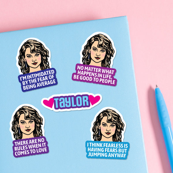 Taylor Swift quotes vinyl sticker sheet