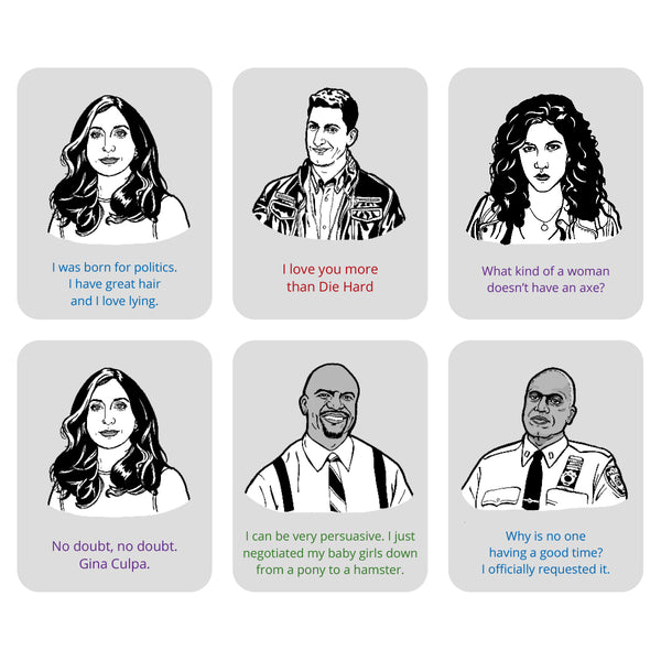 Brooklyn Nine Nine 2025 Desk Calendar