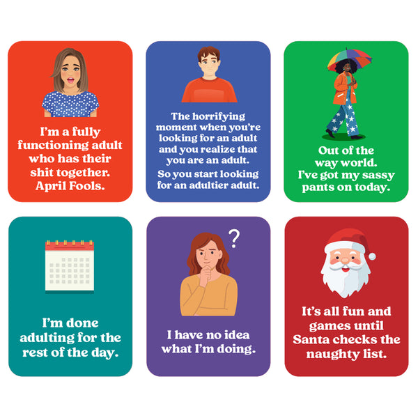Adulting 2026 desk calendar
