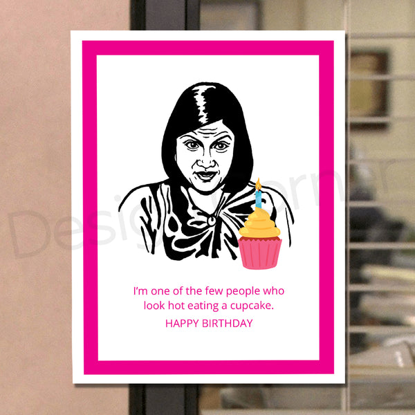 The Office Kelly Cupcake Birthday Card