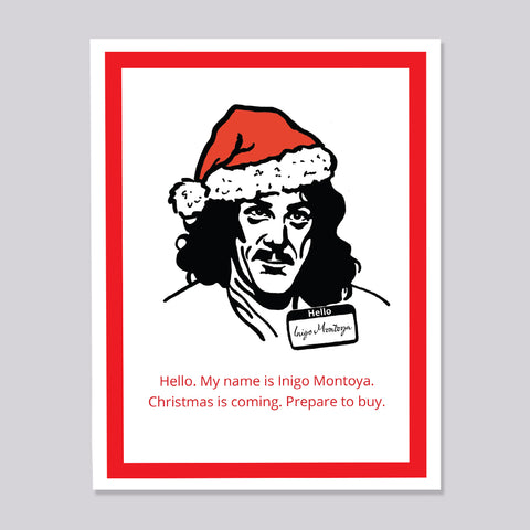 Princess Bride Inigo Montoya Christmas Card