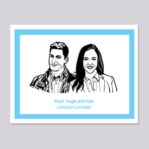 Brooklyn Nine Nine Jake and Amy toit nups Card