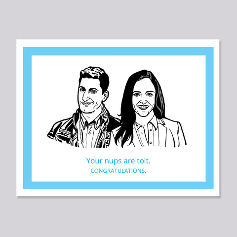 Brooklyn Nine Nine Jake and Amy toit nups Card