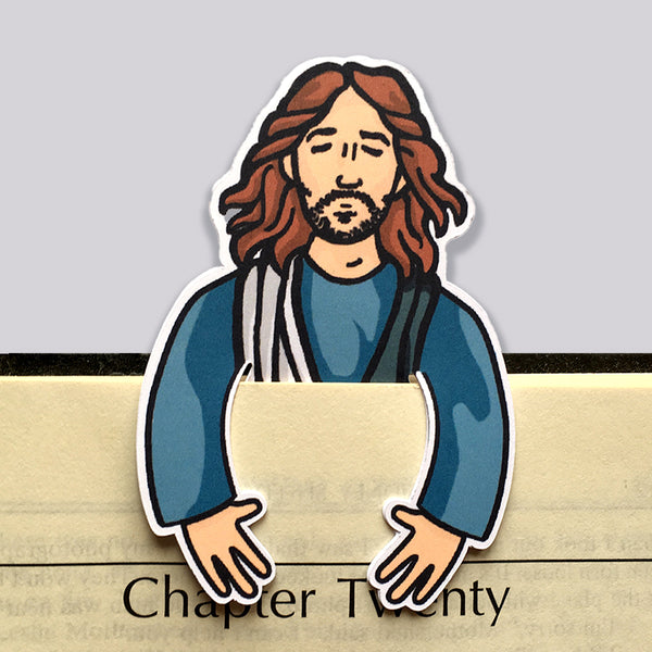 Heaven can wait Jesus Die Cut Bookmark