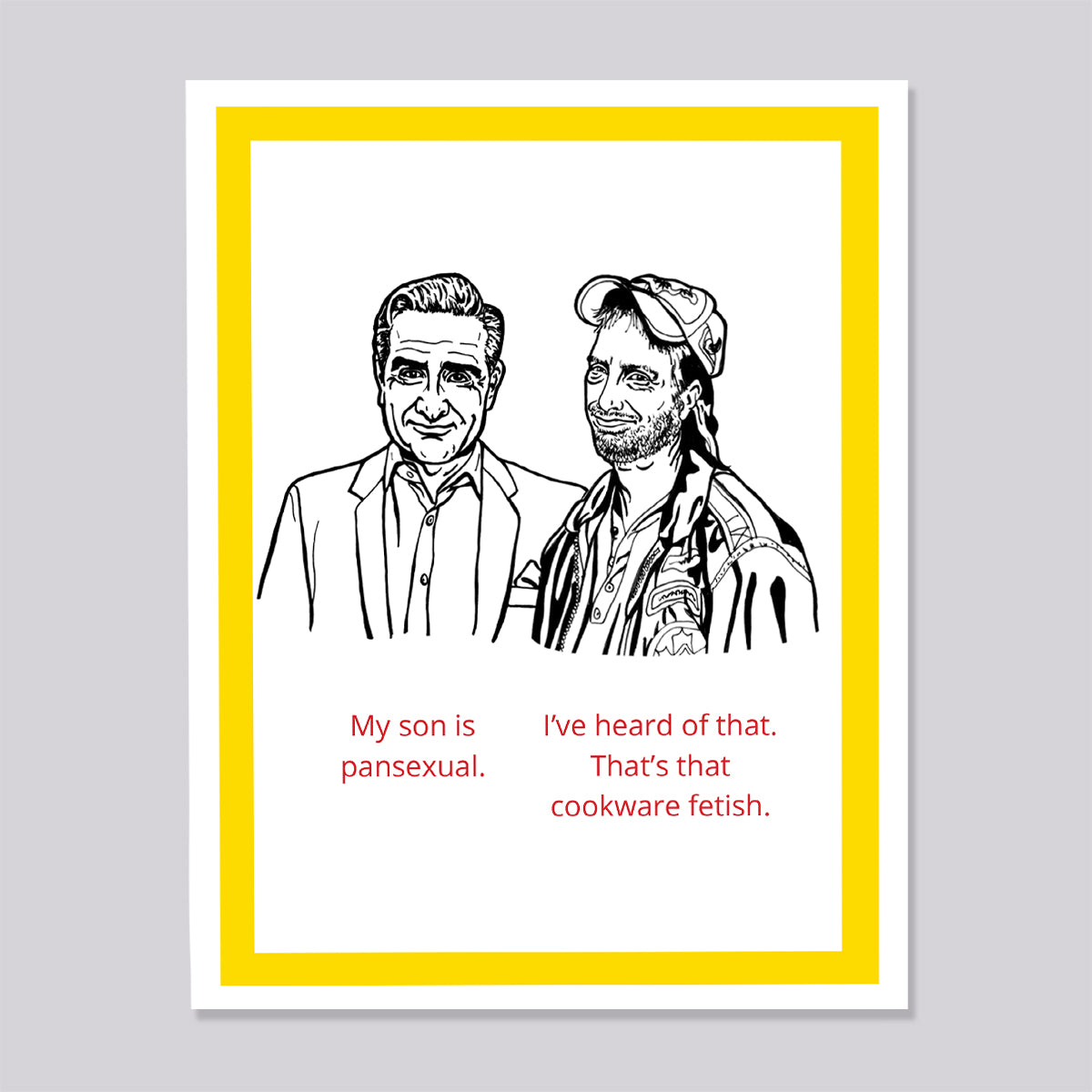 Schitts Creek Roland Johnny Pansexual Card