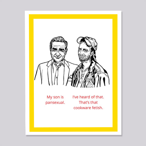 Schitts Creek Roland Johnny Pansexual Card