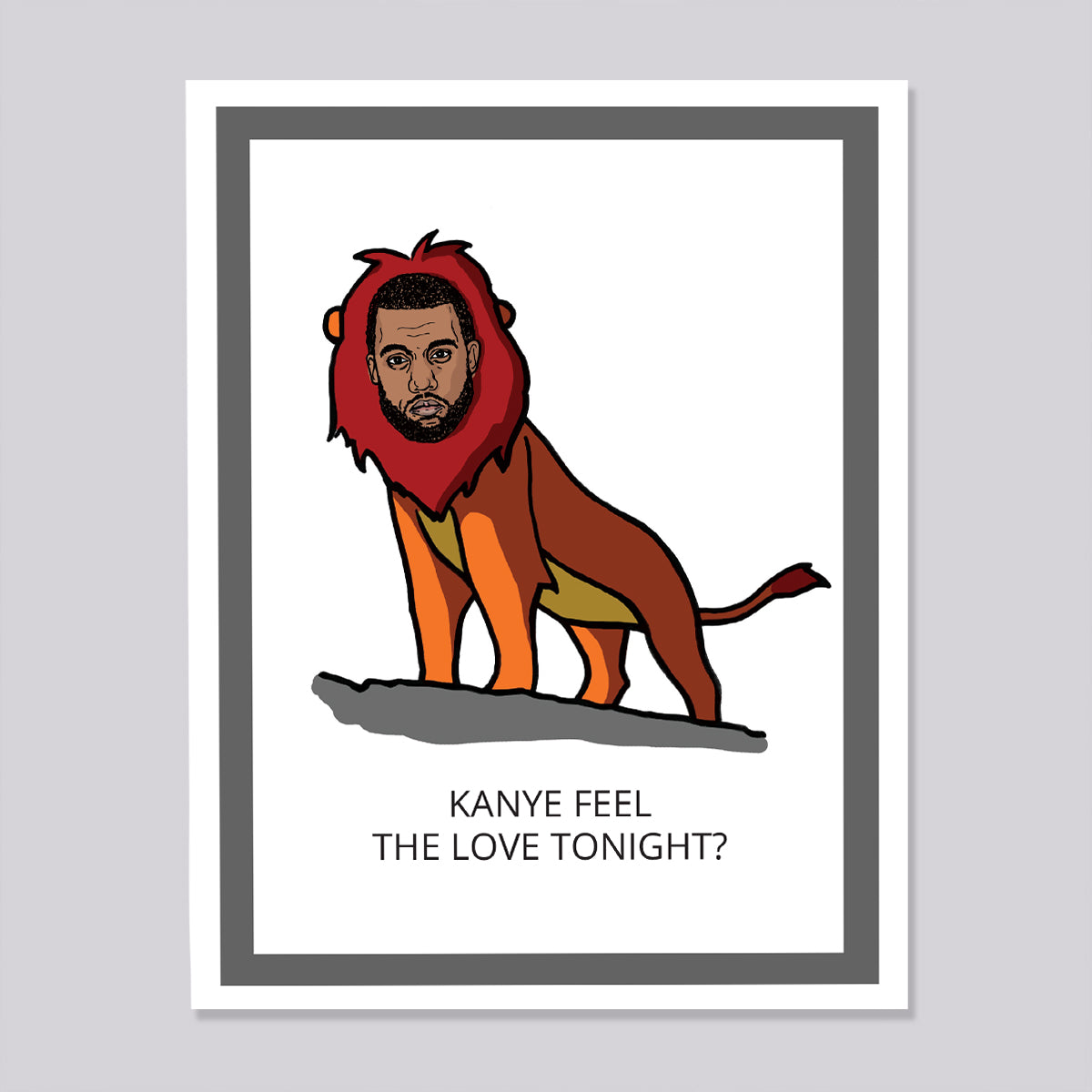 Disney Kanye West Lion King Card