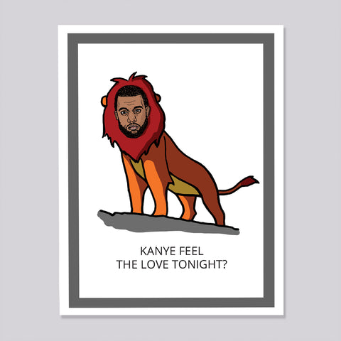 Disney Kanye West Lion King Card