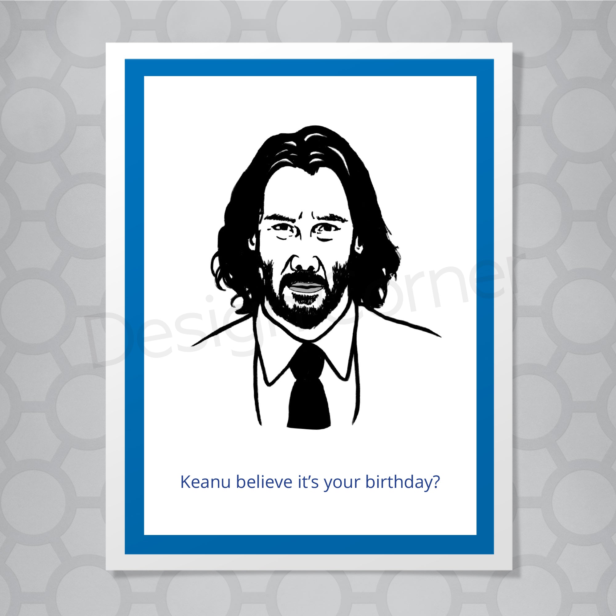Keanu Reeves Birthday Card