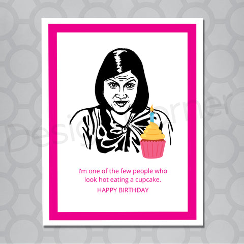 The Office Kelly Cupcake Birthday Card